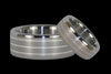 Triple Gold Inlay Titanium Ring - Hawaii Titanium Rings
 - 2