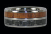 Carbon Fiber and Koa Titanium Rings - Hawaii Titanium Rings
 - 2