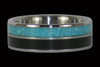 Black Ebony and Turquoise Titanium Ring - Hawaii Titanium Rings
