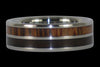 Palm and Milo Wood Titanium Ring - Hawaii Titanium Rings
 - 1