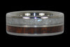 Black and White Pearl with Snakewood Rings - Hawaii Titanium Rings
 - 3