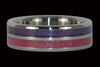 Purple Sugilite and Ruby Titanium Ring - Hawaii Titanium Rings
 - 2