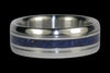 Blue Azurite Titanium Ring Band - Hawaii Titanium Rings
 - 2