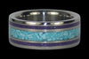 Sleeping Beauty Turquoise and Sugilite Titanium Ring - Hawaii Titanium Rings
 - 2