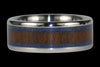 Blue Lapis and Ipe Wood Titanium Ring - Hawaii Titanium Rings

