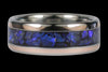 Black Opal and Rose Gold Titanium Ring - Hawaii Titanium Rings
 - 3