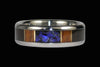 Black Opal Titanium Ring Set - Hawaii Titanium Rings
 - 2