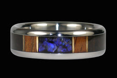 Australian Opal Titanium Ring - Hawaii Titanium Rings
 - 1