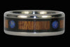 Blue Moon Opal Titanium Ring Band - Hawaii Titanium Rings
 - 1