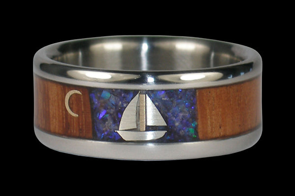 Sailboat Titanium Ring
