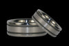 Titanium Ring with Matted Grooves 9 - Hawaii Titanium Rings
 - 4