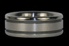 Titanium Ring with Matted Grooves 9 - Hawaii Titanium Rings
 - 1