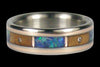 Black Opal Diamond Titanium Rings - Hawaii Titanium Rings
 - 3