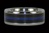 Blackwood and Blue Lapis Titanium Ring - Hawaii Titanium Rings
 - 1