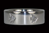 Engraved Fish Titanium Ring - Hawaii Titanium Rings
 - 1