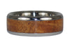 Tiger Koa Wood Titanium Ring - Hawaii Titanium Rings - 2