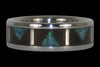 Opal Titanium Rings with Drum Design - Hawaii Titanium Rings
 - 2