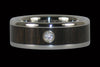 Fire Koa Diamond Titanium Rings - Hawaii Titanium Rings
 - 5