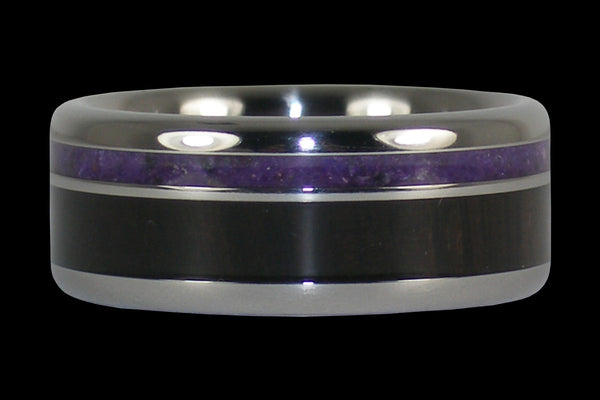 Purple Sugilite and Blackwood Ring
