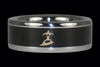 Gold Surfer in Blackwood Ring - Hawaii Titanium Rings
 - 1