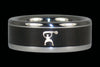 Paddler Ring with Blackwood Inlay - Hawaii Titanium Rings
 - 1