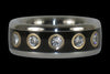 Titanium Black Wood Ring with Twelve Diamonds - Hawaii Titanium Rings
