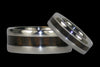 Titanium Ring Bands with Dark Wood - Hawaii Titanium Rings
 - 1
