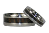 Titanium Ring Bands with Dark Wood - Hawaii Titanium Rings
 - 4