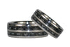 Black Carbon Fiber Titanium Ring Bands - Hawaii Titanium Rings
 - 2