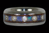 Australian Opal Titanium Ring Set with Twelve Diamonds - Hawaii Titanium Rings
 - 3