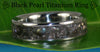 Black Pearl Titanium Ring - Hawaii Titanium Rings
 - 4