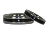 Titanium Diamond Rings with Blackwood Inlay - Hawaii Titanium Rings
 - 4