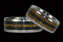 When Opposites Attract Titanium Ring Set - Hawaii Titanium Rings
 - 1