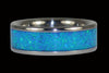 Blue Azure Opal Titanium Rings - Hawaii Titanium Rings
 - 1