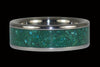 Blue Chrysacolla Titanium Ring - Hawaii Titanium Rings
 - 1