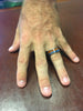 Blue Opal and Hawaiian Koa Hawaii Titanium Ring®