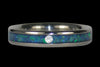 Opal and Koa Titanium Wedding Rings - Hawaii Titanium Rings
 - 2
