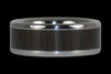 Brazilian Rosewood Inlay Titanium Ring Band - Hawaii Titanium Rings
 - 1