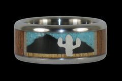 A Day in the Desert Titanium Ring - Hawaii Titanium Rings
 - 1
