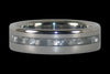 White Carbon Fiber Wedding Ring Set - Hawaii Titanium Rings
 - 3