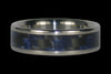Blue Carbon Fiber Titanium Ring Band - Hawaii Titanium Rings
 - 1