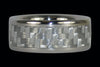 White Carbon Fiber Wedding Ring Set - Hawaii Titanium Rings
 - 2