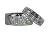 White Carbon Fiber Titanium Ring Wedding Band - Hawaii Titanium Rings
 - 3