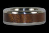 Titanium Ring with Hawaiian Curly Koa Wood - Hawaii Titanium Rings
 - 1