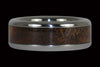Titanium Ring with Hawaiian Curly Koa Wood - Hawaii Titanium Rings
 - 2