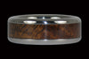 Titanium Ring with Hawaiian Curly Koa Wood - Hawaii Titanium Rings
 - 3