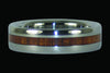 Koa Wood Titanium Ring - Hawaii Titanium Rings
 - 1