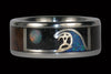 Surf Is Up Titanium Ring - Hawaii Titanium Rings
 - 1