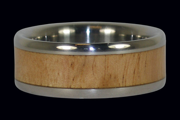 Eucalyptus Wood Titanium Ring Band