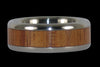 Hawaiian Fire Koa Titanium Ring Band - Hawaii Titanium Rings
 - 1